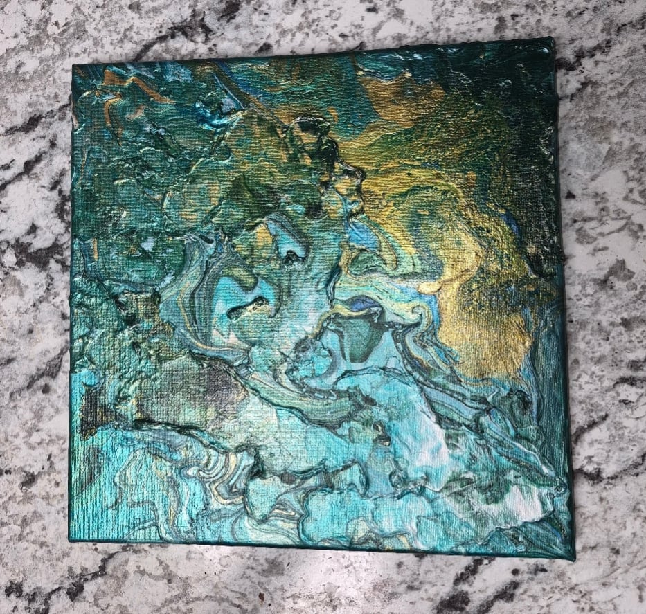Abstract Oceanic Canvas Art