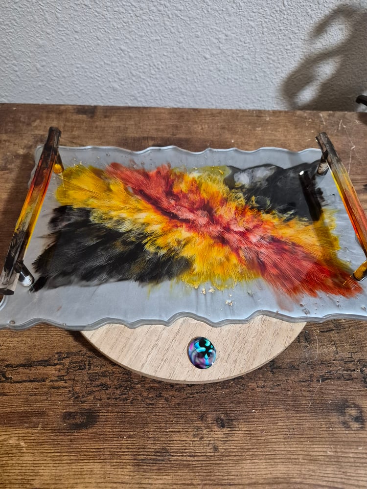 Fiery Petri Large Vanity Tray