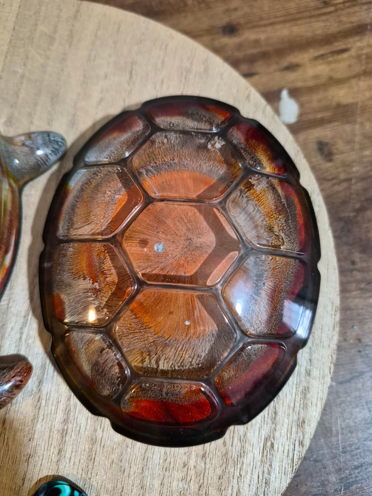 Fiery Petri Turtle Trinket Jar