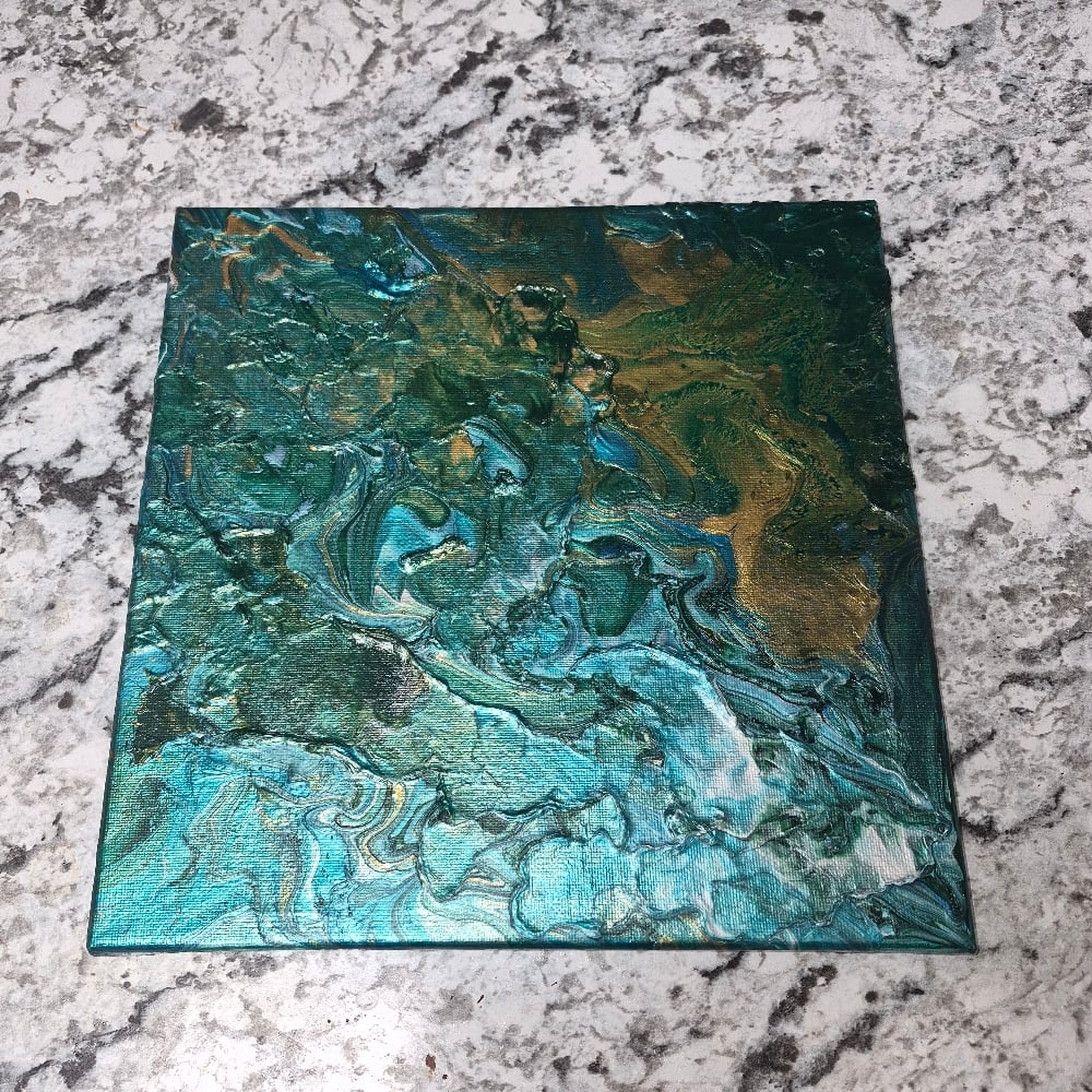 Abstract Oceanic Canvas Art