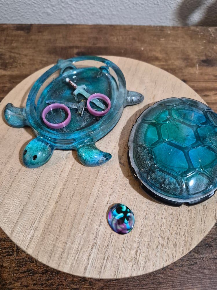 Ocean Petri Turtle Trjnket Jar
